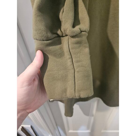 Emerson Fry Organic Cotton Olive Green Dress M Square Neck Sweatshirt Tuckernuck - Picture 4 of 6